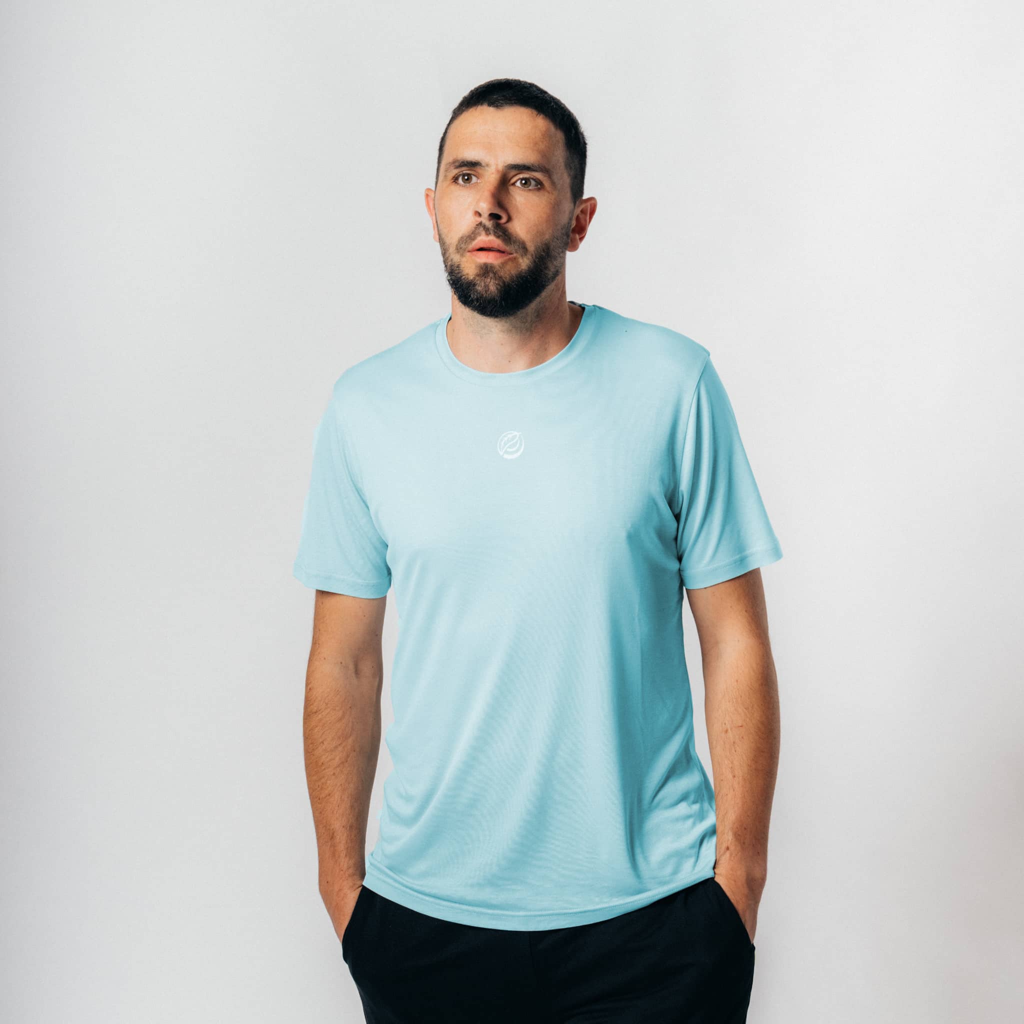 ATTITUDE 2.0 I Natural Performance Tee - ice blue