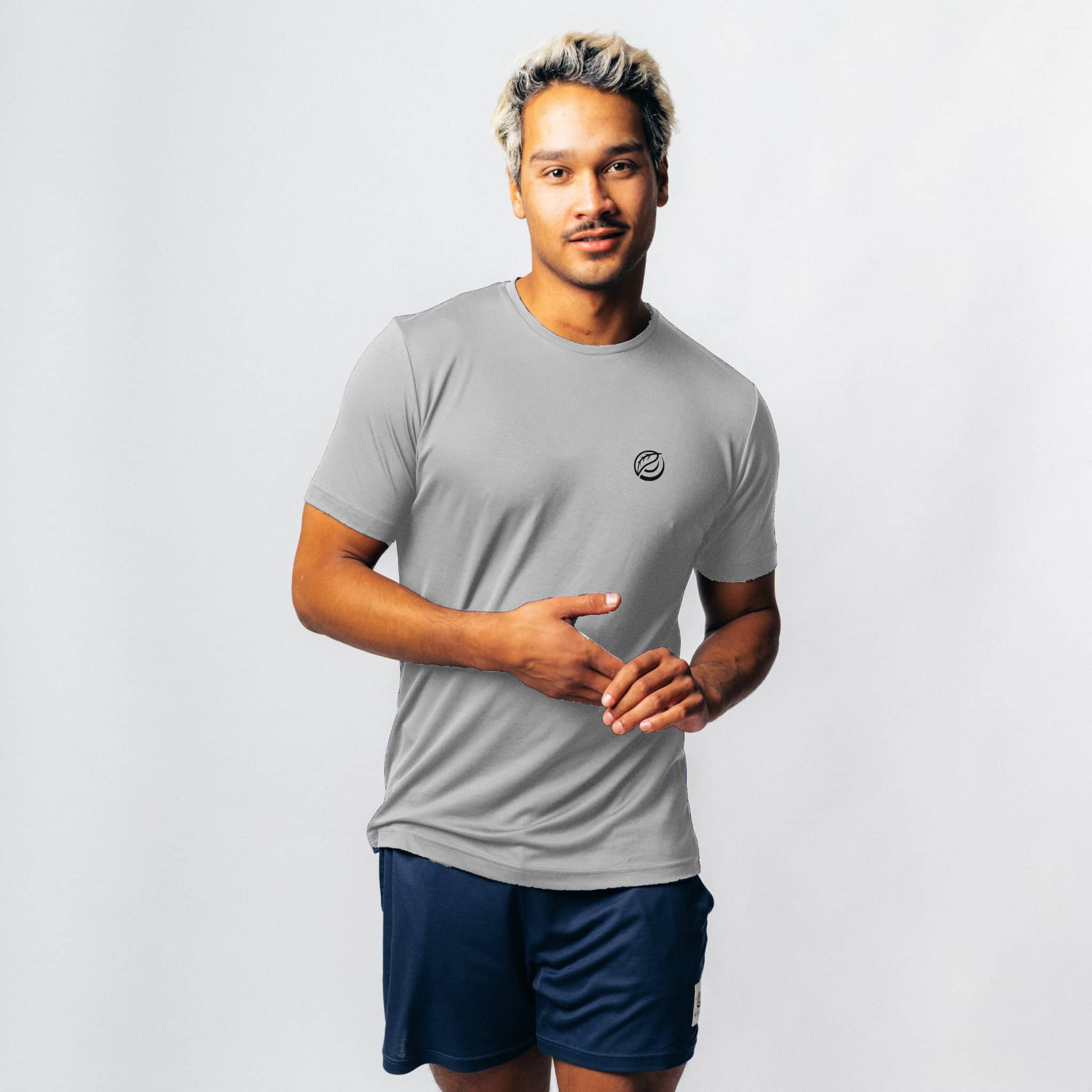 CHANGE I Natural Sport Tee - dunkelgrau