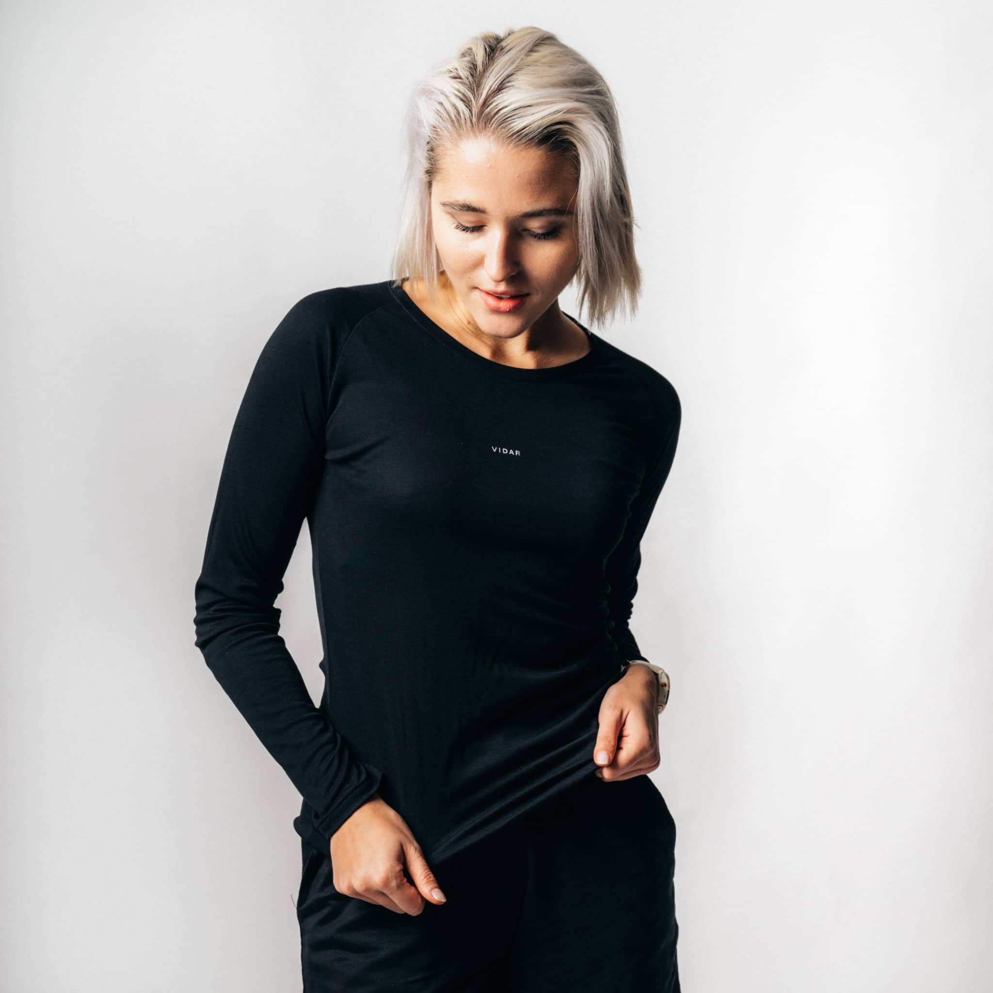 FLOW | Natural Sport Longsleeve - schwarz